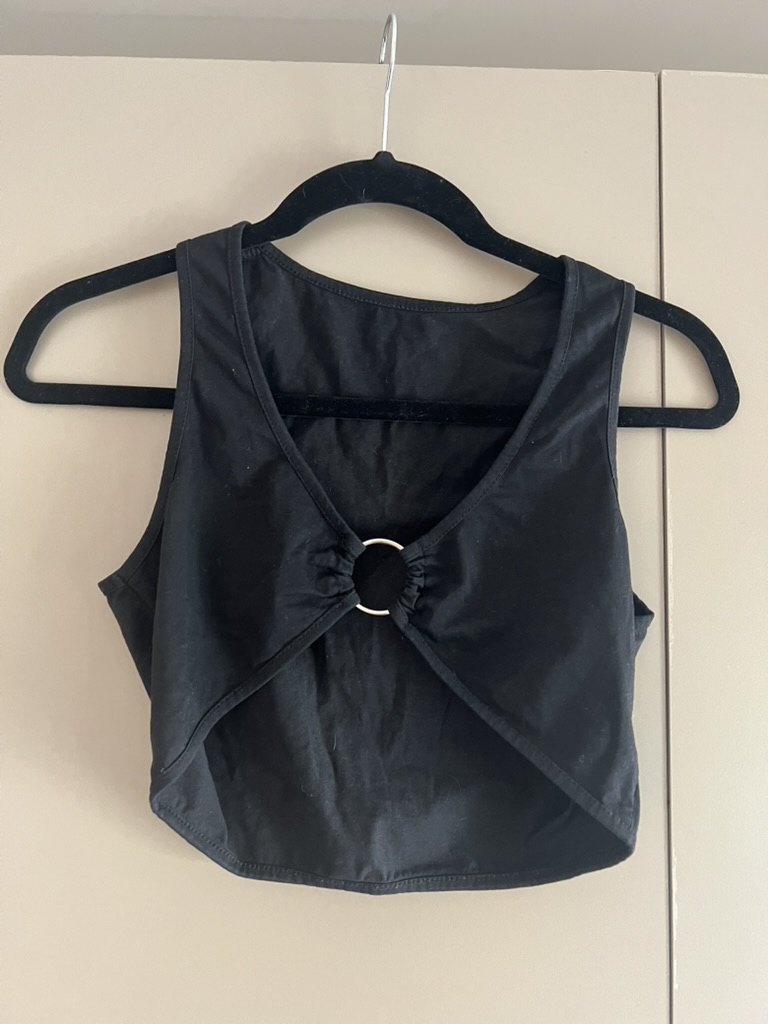 Black ring-detail top, photo 1 of 1