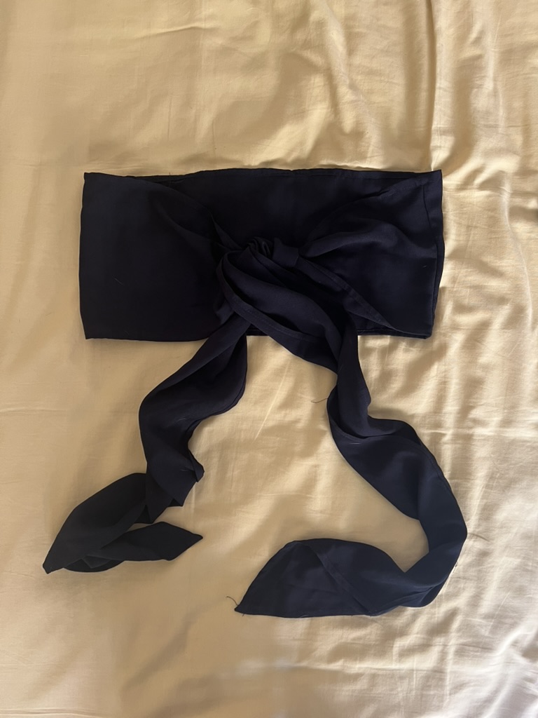 Black tie-front top, photo 1 of 1